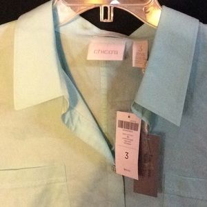 NWT Chico’s ladies button down top